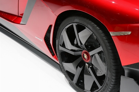 Car wheel automobile red Photo