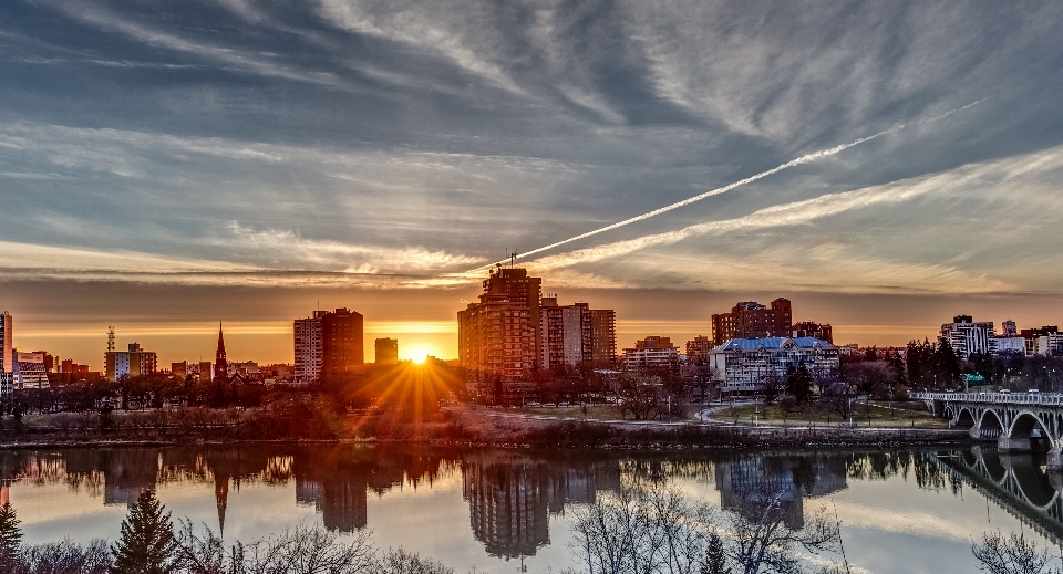 пейзаж вода горизонт небо