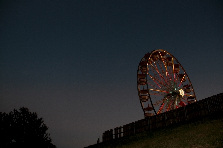 Sky night recreation ferris wheel Photo