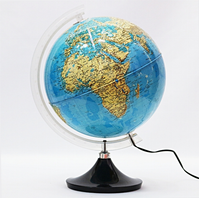 Decor globe earth illustration