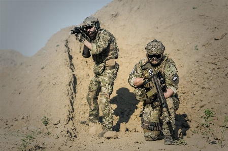 Draussen sand menschen wüste Foto