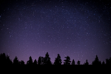 Foto Alam bayangan hitam langit malam