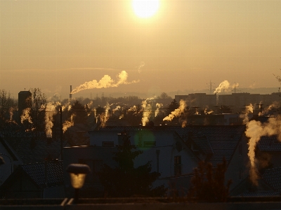 Cold winter light cloud Photo