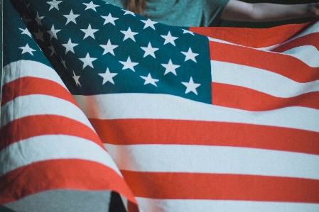 Foto Bandeira americana
 estados unidos da américa
 quatro de julho
