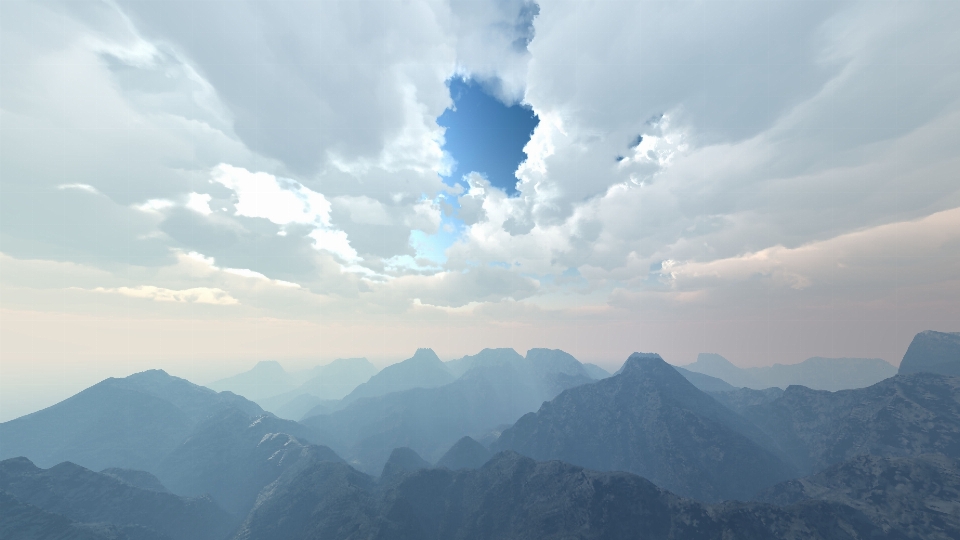 Nature horizon montagne nuage