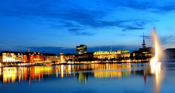 Horizont silhouette himmel nacht Foto