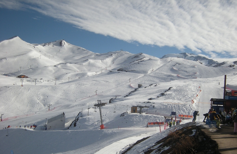 Montanha neve inverno cadeia de montanhas
