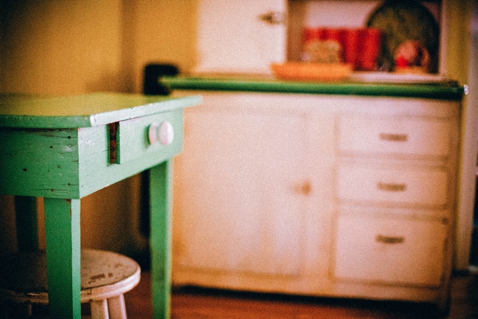 Desk table wood house