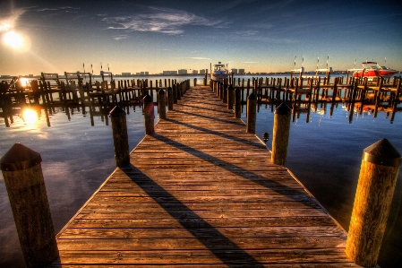 Sea ocean dock boardwalk Photo