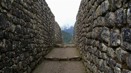 Rock building wall formation Photo