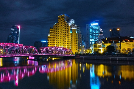 Water horizon light architecture Photo