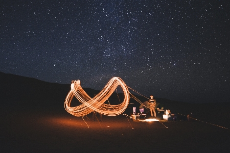 ışık gökyüzü gece yıldız Fotoğraf