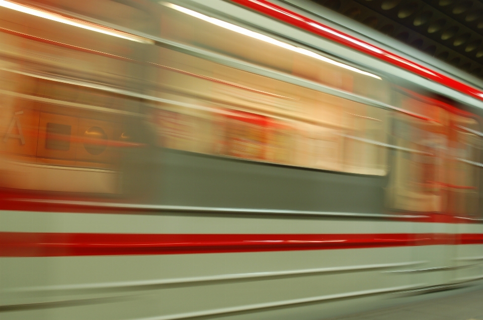 Light perspective train travel