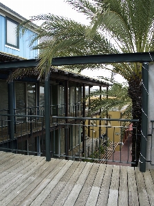 Architecture deck wood house Photo