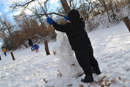 Snow winter play building Photo