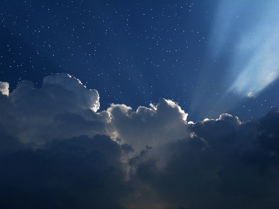 Foto Cakrawala lampu awan langit