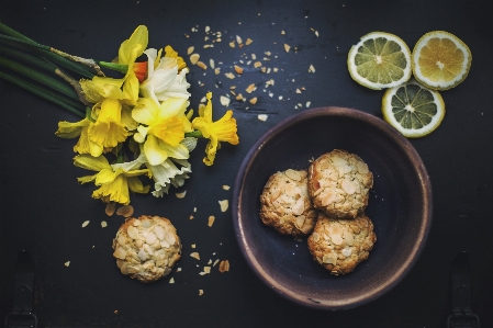 植物 花束 皿 食事 写真