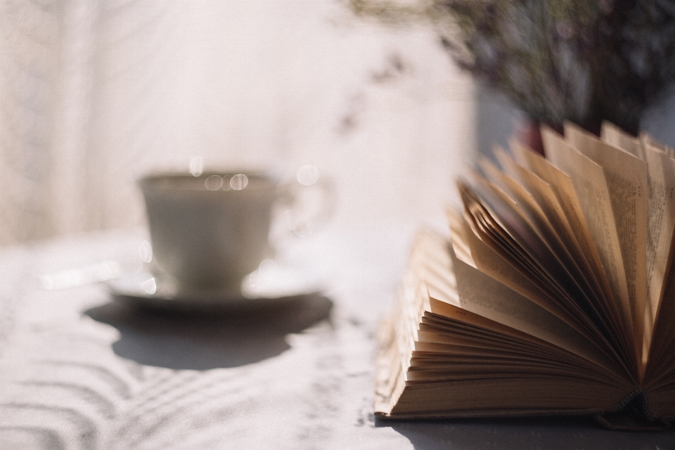 Tavolo libro caffè leggero