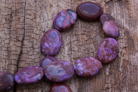 White purple petal stone Photo