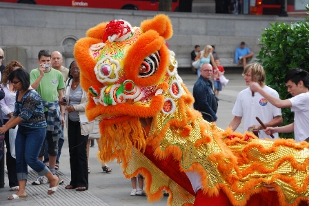 Foto Asia dekorasi cina karnaval