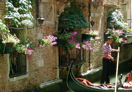 Flower romantic italy venice Photo