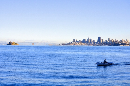 Sea coast horizon boat Photo