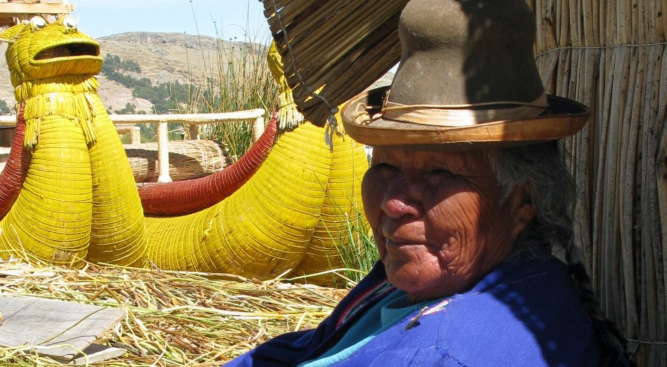 Kadın şapka tarım peru