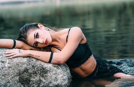 Foto Acqua persona ragazza donna