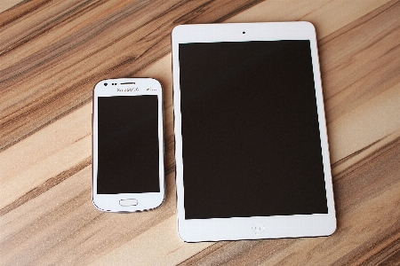 Smartphone ipad technology white Photo