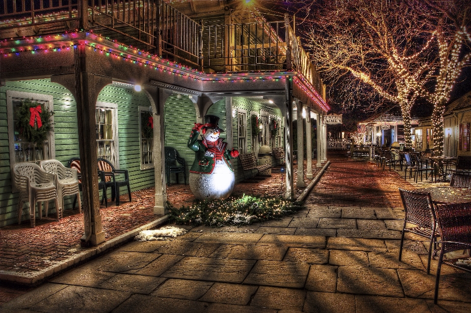 Winter nacht villa
 stadt