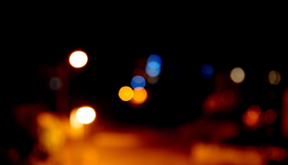 Luz bokeh
 noche ciudad