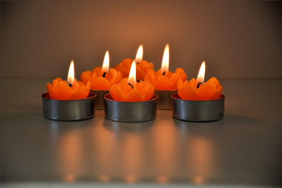 Glowing celebration decoration orange