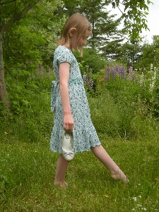 Nature grass girl woman Photo