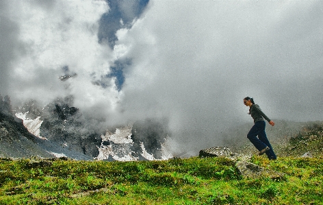 Wilderness walking mountain snow Photo