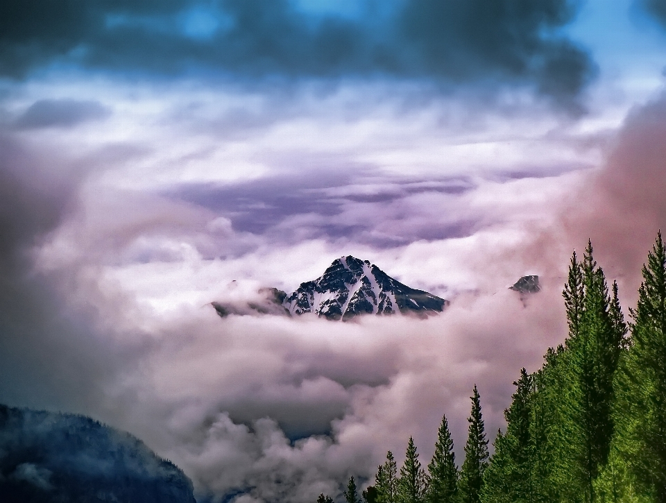 Landscape nature mountain cloud