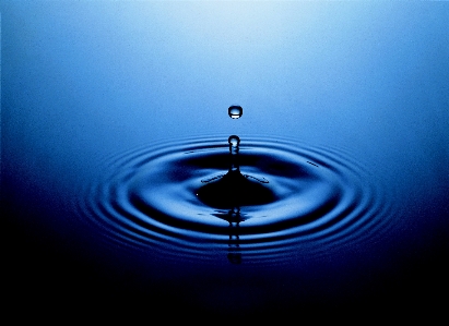 Water drop light wave Photo