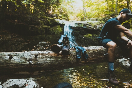 Man water forest person Photo