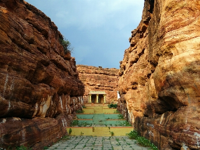 Rock architecture valley formation Photo