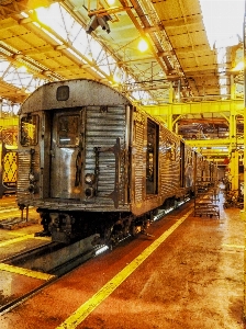 Track railway railroad interior Photo