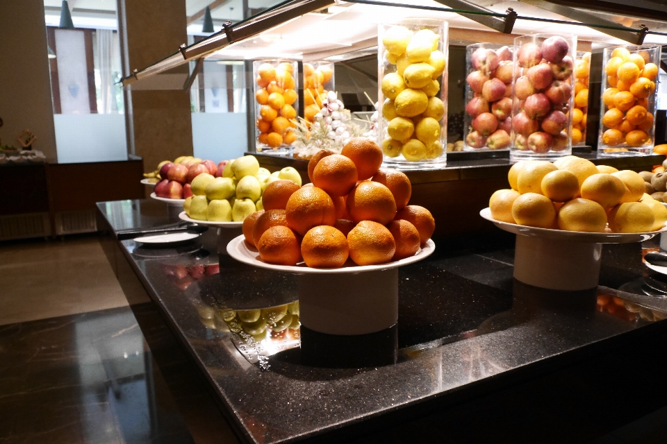 Apple buah restoran oranye