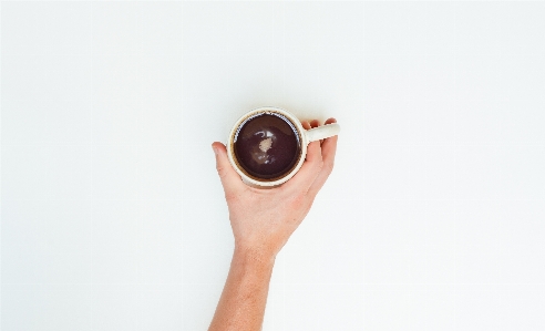 Hand coffee cup hot chocolate Photo