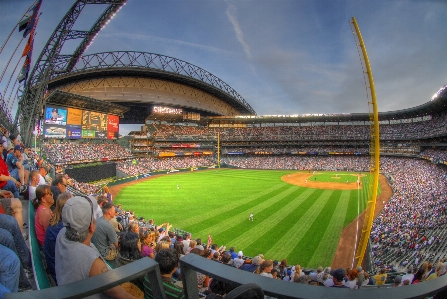 Foto Struktur baseball stadion lapangan baseball
