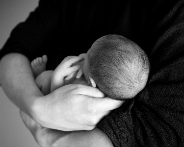 Hand person black and white Photo