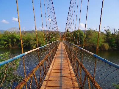 Bridge suspension rope india Photo