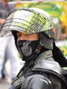 Vehicle motorcycle clothing riot Photo