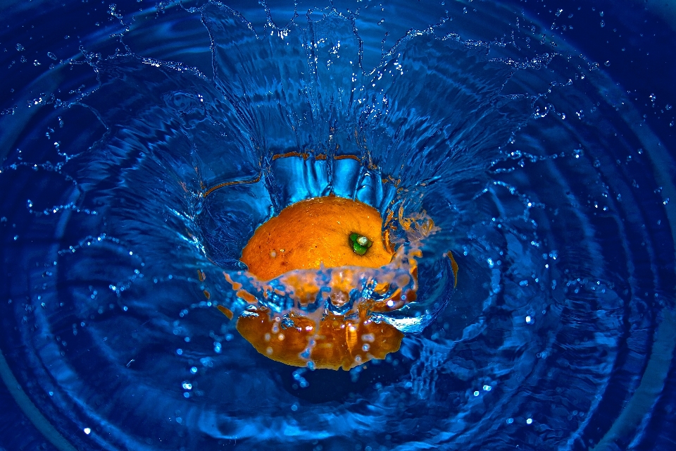 Water drop flower motion