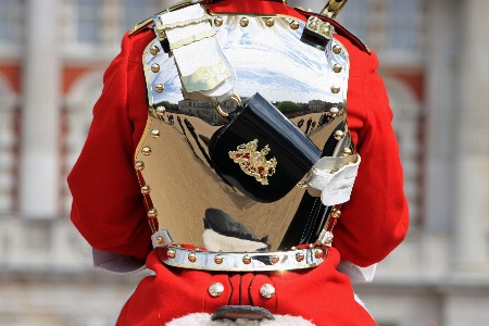 Foto Foto reflexão soldado vermelho