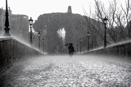 Water snow winter black and white Photo