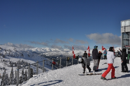 Mountain snow winter weather Photo