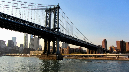 Bridge river manhattan new york city Photo